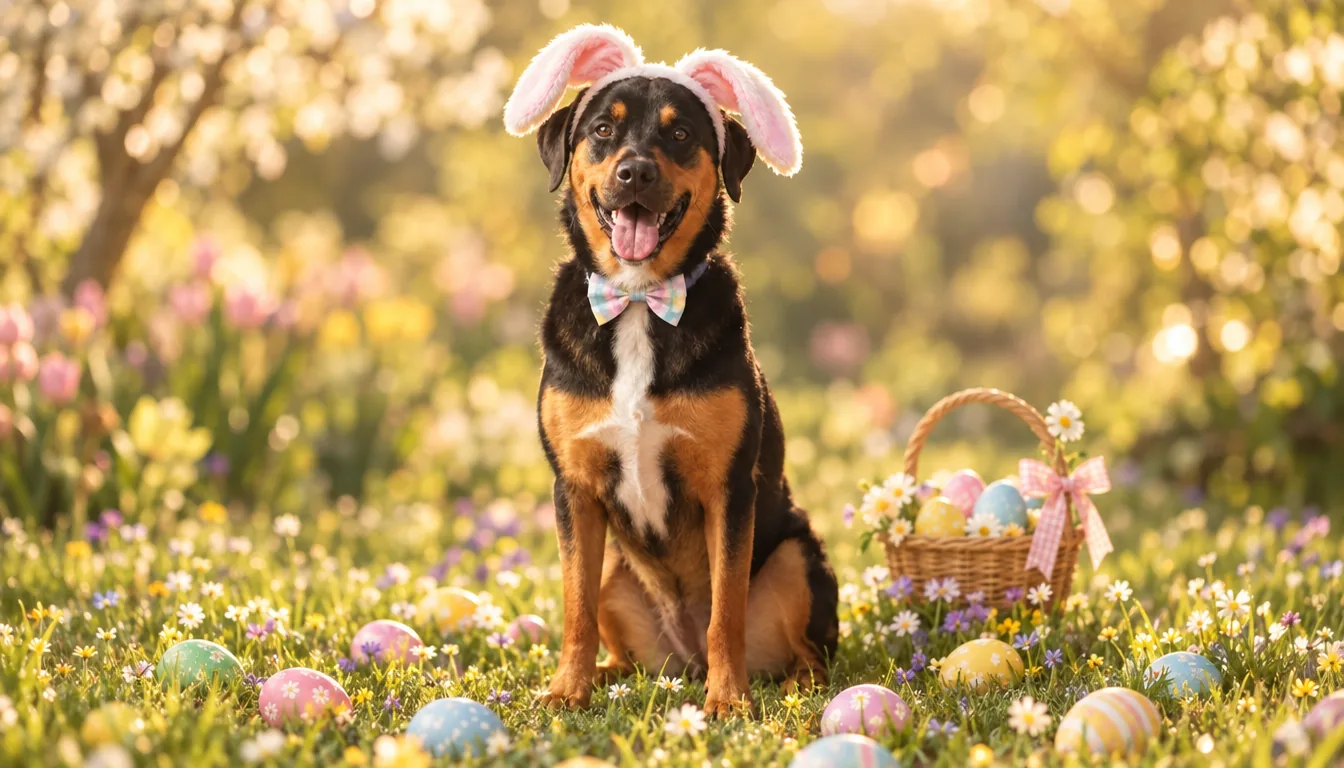April: Easter Bunny (illustrative AI example)